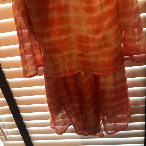 Honey Punch Coral Tie Dye Romper - Picture 3 of 3